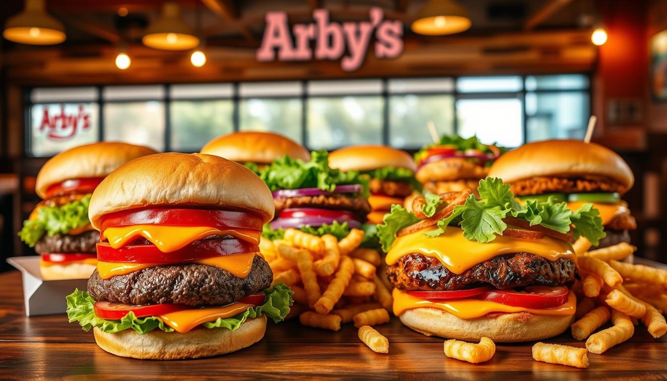 arby's burger menu